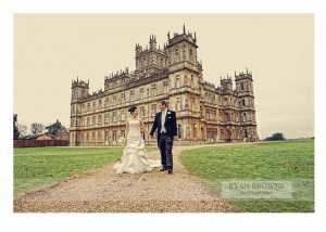 Highclere Castle wedding via Ryan Browne Photography