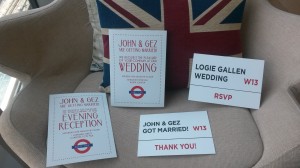 JG wedding stationary