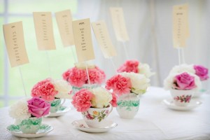 Afternoon tea wedding table plan