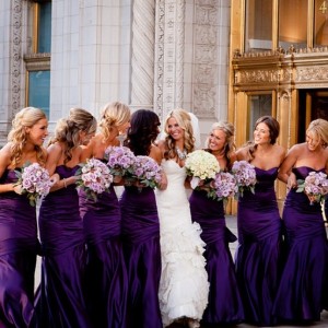 Purple Bridesmaids