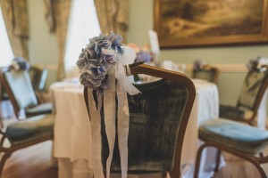Floral chair decoration