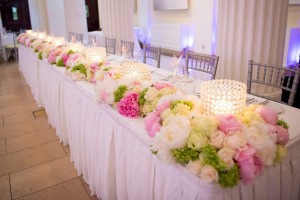 Louise & Tim wedding top table
