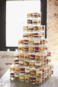 Dessert glasses tower