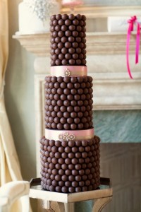 Truffle wedding cake